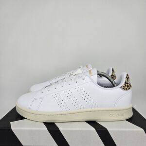New adidas Advantage Cloud White White Tint Women's Tennis Shoes Size 7.5